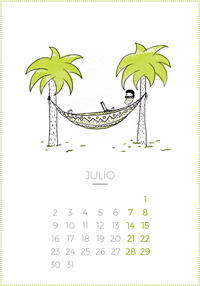 Calendario 2018 - July