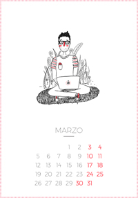 Calendario 2018 - Marzo