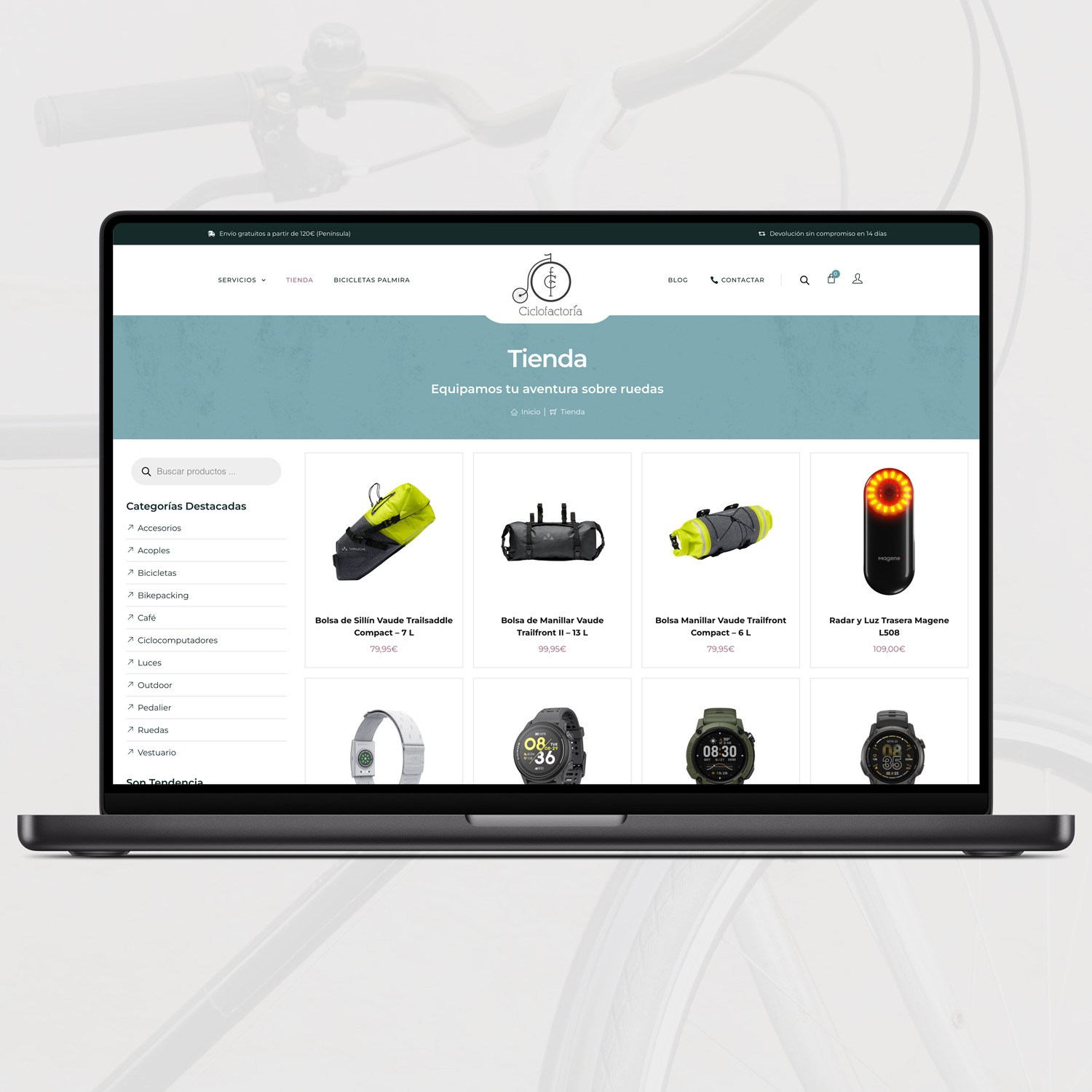 Pantallazo Ciclofactoría