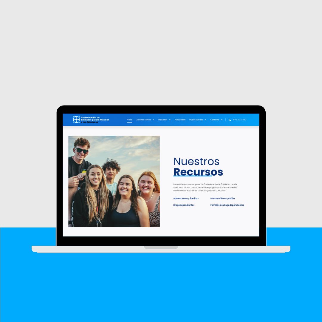 Pantallazo Atencionadicciones