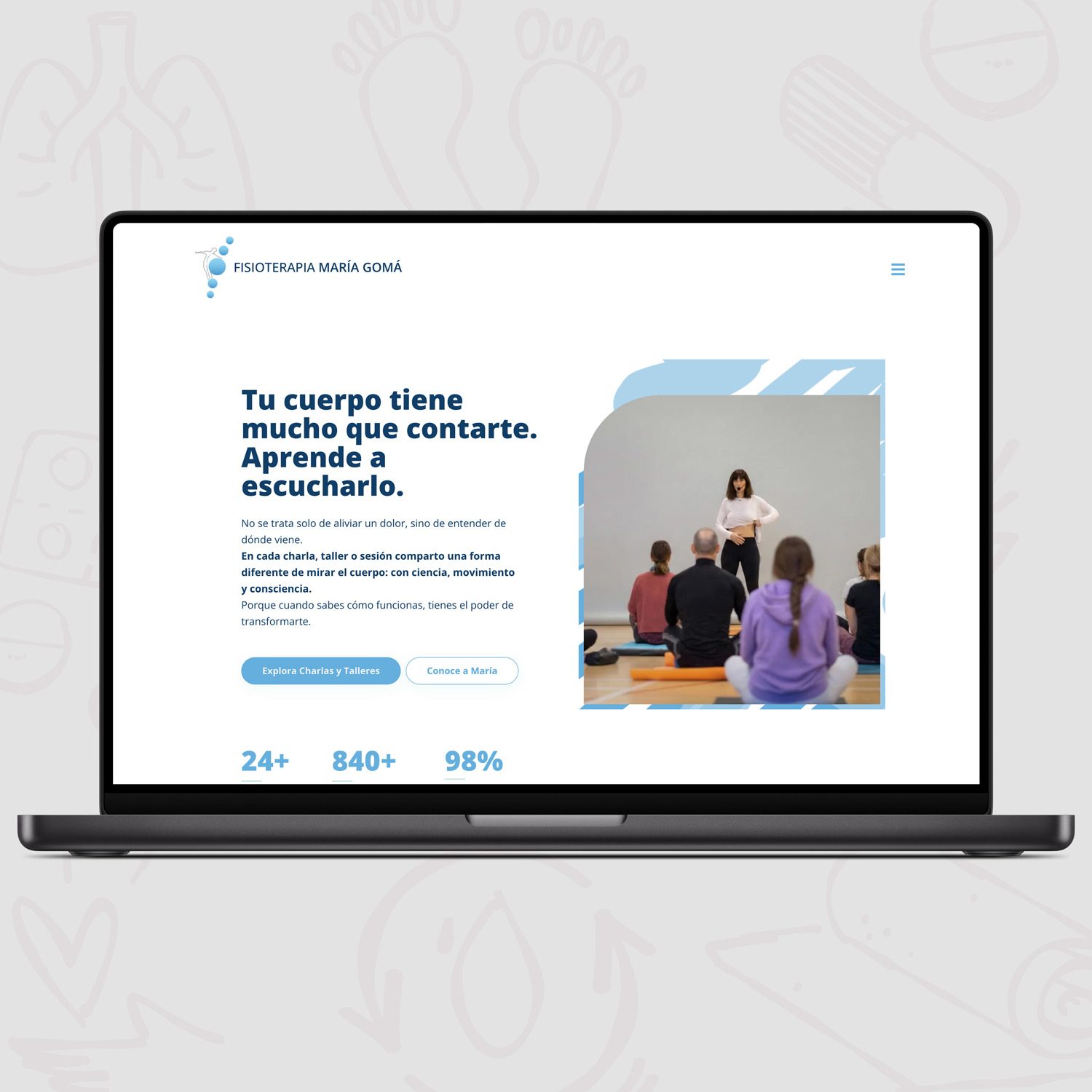 Pantallazo María Gomá Fisioterapia